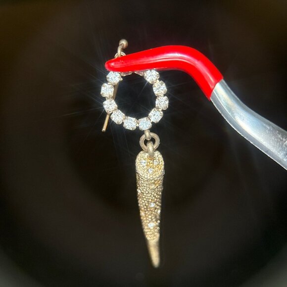 Circular Horn Earrings - Picture 2 of 5